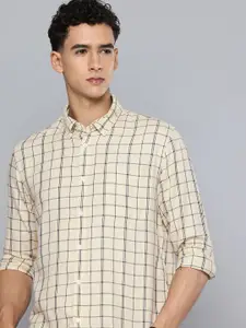 Flying Machine Pure Cotton Slim Fit Checked Casual Shirt