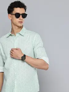 Flying Machine Pure Cotton Slim Fit Tropical Printed Casual Shirt