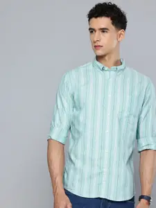 Flying Machine Pure Cotton Slim Fit Vertical Striped Casual Shirt