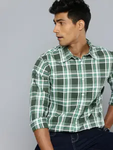 Flying Machine Slim Fit Checked Pure Cotton Casual Shirt