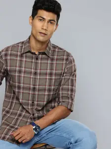 Flying Machine Slim Fit Checked Pure Cotton Casual Shirt