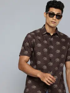 Flying Machine Opaque Floral Printed Pure Cotton Casual Shirt