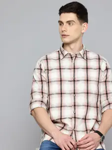 Flying Machine Pure Cotton Tartan Checks Casual Shirt