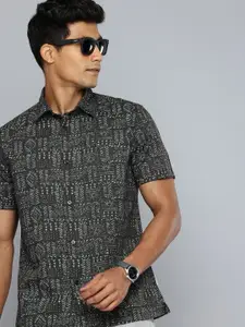 Flying Machine Graphic Printed Pure Cotton Casual Shirt