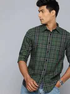 Flying Machine Slim Fit Checked Pure Cotton Casual Shirt