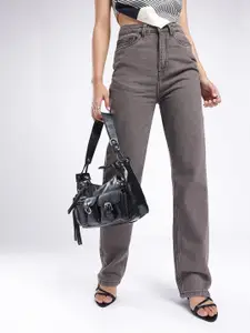 glitchez Women Relaxed Straight Fit High-Rise Jeans