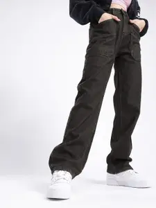 glitchez Women Light Fade Straight Fit High-Rise Jeans