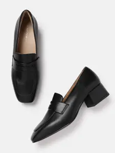 Lino Perros Women Block Heel Penny Loafers