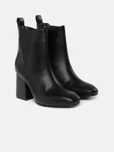 Allen Solly Women Mid-Top Block Heels Regular Boots
