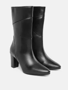 Allen Solly Women High-Top Block Heel Boots