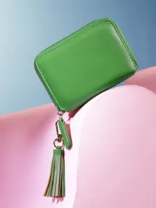 DressBerry Women Tasselled Zip Around Wallet