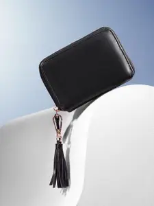 DressBerry Women Tasselled Zip Around Wallet