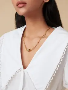 Isharya Brass Gold-Plated Necklace