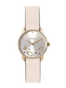 Coach Women Elliot Leather Analogue Watch 14504305