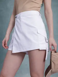 The Roadster Life Co. Pocket Detailing Wrap Style Asymmetric Mini Skorts