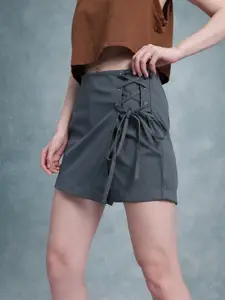 The Roadster Life Co. Lace-Up Detail Mini Skorts