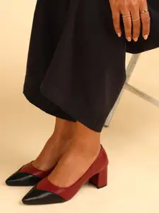 Chemistry Colourblocked PU Block Pumps