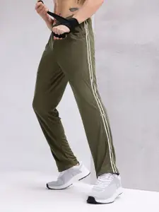 HRX by Hrithik Roshan Men Side Stripes Rapid-Dry Training Track Pants