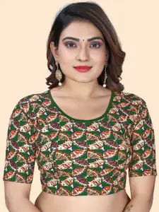 SHREEJI DESIGNER Women Printed Stretchable Saree Blouse