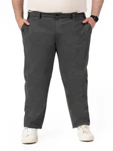 The Pant Project Charcoal Slim-Fit Wrinkle-Free Power-Stretch Knitted Trousers