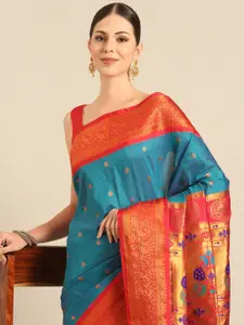 Varkala Silk Sarees Ethnic Motifs Zari Paithani Saree