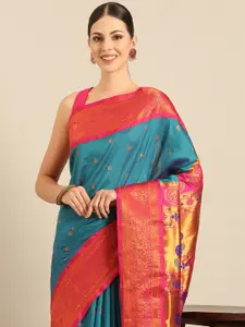 Varkala Silk Sarees Ethnic Motifs Zari Paithani Saree