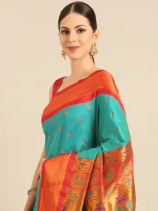 Varkala Silk Sarees Ethnic Motifs Zari Paithani Saree