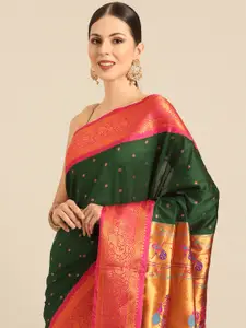 Varkala Silk Sarees Ethnic Motifs Zari Paithani Saree