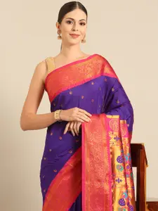 Varkala Silk Sarees Ethnic Motifs Zari Paithani Saree