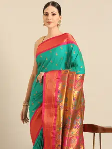 Varkala Silk Sarees Ethnic Motifs Zari Paithani Saree