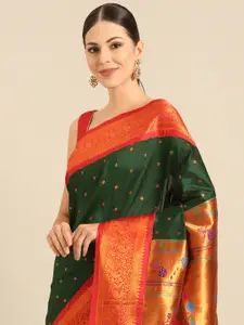 Varkala Silk Sarees Ethnic Motifs Zari Paithani Saree