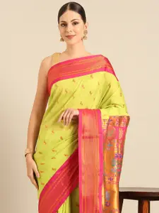 Varkala Silk Sarees Ethnic Motifs Zari Paithani Saree
