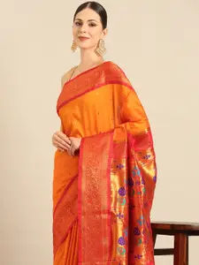 Varkala Silk Sarees Ethnic Motifs Zari Paithani Saree
