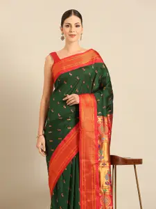 Varkala Silk Sarees Ethnic Motifs Zari Paithani Saree