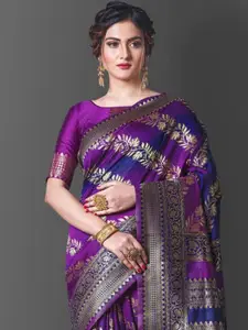 Areca Designer Floral Woven Design Zari Pure Silk Banarasi Saree