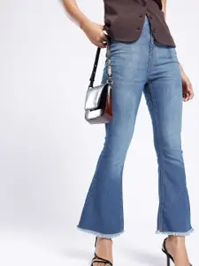 glitchez Women Bootcut Light Fade Stretchable Jeans