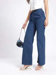 glitchez Women Elasticated Wide Leg Jeans