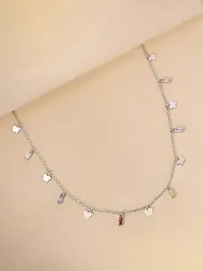 TOUCH925 Pure Silver Cubic Zirconia Necklace