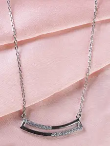 TOUCH925 Pure Silver Cubic Zirconia Necklace