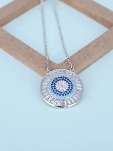 TOUCH925 Pure Silver Cubic Zirconia Necklace