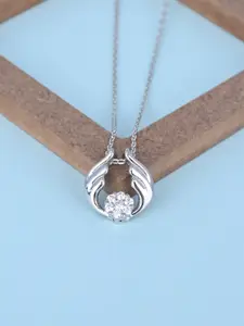 TOUCH925 Pure Silver Cubic Zirconia Necklace