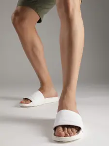 FCUK Men Brand Logo Printed Sliders