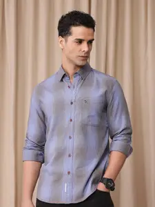 Mr Bowerbird Men Premium Tailored Fit Checked Pure Cotton Casual Shirt