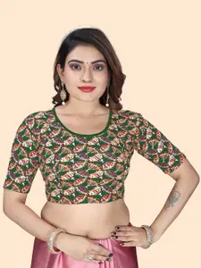 SHREEJI DESIGNER Women Printed Stretchable Saree Blouse