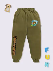 YK X Minute Mirth Boys Scooby Doo Printed Pure Cotton Joggers