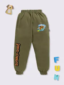 YK X Minute Mirth Boys Scooby Doo Printed Pure Cotton Joggers