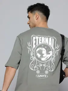 Levis Pure Cotton Graphic Printed Loose Fit T-shirt