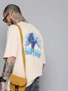 Levis Pure Cotton Graphic Printed Drop-Shoulder Sleeves Relaxed Fit T-shirt