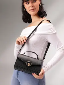 Mast & Harbour Geometric Textured Structured Satchel