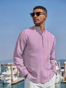 Anouk Striped Short Kurta